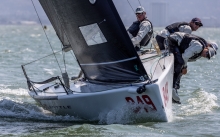 Brian Porter and his team on Full Throttle USA849 - Diversified Melges 24 Worlds 2024 in San Francisco
