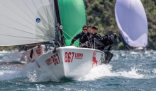 Lukasz Podniesinski's Razjaren CRO867 with Ante Cesic helming and Tonci Knezovic, Marin Plecas and Antonio Milisic in crew - 2025 Melges 24 European Sailing Series / Italian Open Championship