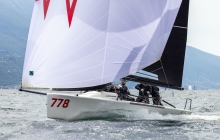 Marco Zammarchi's Taki 4 ITA778 with Niccolo Bertola helming and Lorenzo Di Carlo, Giovanni Bannetta, Giacomo Fossati in crew - 2025 Melges 24 European Sailing Series / Italian Open Championship