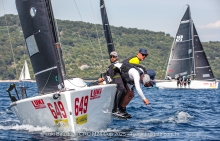 Ivo Matic's Mataran 24, helmed by Ante Botica - Luki Baustoffe CRO Melges 24 Cup 2025 - Trogir | Melges 24 European Sailing Series 2025 
