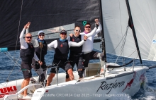 Lukasz Podniesinski's Razjaren CR0867 with Ante Cesic at the helm - Luki Baustoffe CRO Melges 24 Cup 2025 - Trogir | Melges 24 European Sailing Series 2025