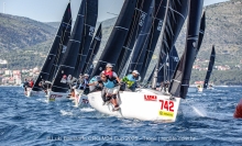 Fjonda CRO742 by Goran Ivankovic, with Robert Matulja, Zeljko Perovic, Emil Peloza - Luki Baustoffe CRO Melges 24 Cup 2025 - Trogir | Melges 24 European Sailing Series 2025