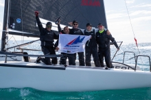 NEFELI GER673 - Melges 24 World Champion 2025 -  Peter Karrie, with Alessandro Franci, Niccolò Bianchi, Saverio Cigliano, and Karlo Hmeljak, supported by coach Simon Sivitz Kosuta