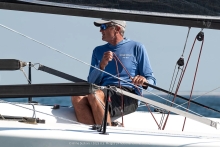 John Poulson helming his LONG SHOT (USA737) - Melges 24 U.S. National Championship 2025 - Pensacola, FL, USA