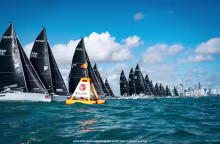Melges 24s dance across Biscayne Bay