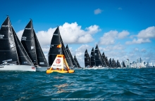 Melges 24s dance across Biscayne Bay