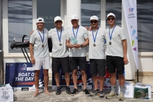 Paolo Brescia's MELGINA ITA854 team with Andrea Racchelli, Lorenzo Centuori, Alexander Harej, Jaš Farneti - Opatija CRO Melges 24 Cup 2026 - Melges 24 European Sailing Series 2026