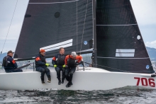 KABOOM NOR706, helmed by Gisle Bjørsrud Bø - Melges 24 Norwegian Open 2026 - Melges 24 European Sailing Series 2026 - Trondheim, NOR