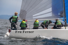 NTNUI Sailing team FRU FERNER (NOR 402) with Liv Cornelia Middelthon at the helm - Melges 24 Norwegian Open 2026 - Melges 24 European Sailing Series 2026 - Trondheim, NOR
