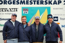 Peder Nergaard with Petrus Eide, Fabian Spone and Morten Helgesen - team BLOW (NOR 787) - Melges 24 Norwegian Open 2026 - Melges 24 European Sailing Series 2026 - Trondheim, NOR
