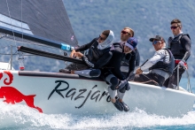 RAZJAREN CRO867 helmed by Karlo Kuret - Melges 24 Italian National Championship 2026 - Melges 24 European Sailing Series 2026 - Fraglia Vela Riva, Riva del Garda, Italy 