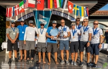 Altea team by Andrea Racchelli (ITA) with the Giorgio Zuccoli Trophy and Lenny team by Tõnu Tõniste (EST) with the Menno Meyer Corinthian European Trophy - Melges 24 European Championship 2021 - Portoroz, Slovenia