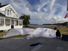 Final preparations at the Tønsberg Seilforening
