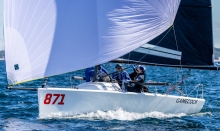 Peter McClennen's Gamecock (USA) with Severin Gramm, Wilson Stout, Mike Marshall and Jeremy Wilmot on Day 2 of the Melges 24 World Championship 2026 - Harbor Springs, MI, USA 