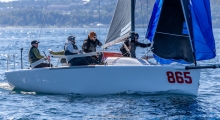 Wah Gwan (USA865) by Anthony Kotoun with Grant Janov, Jordan Janov, Franny Schulte and Stu McNay, strengthens its grip on the Worlds - Day Two of the Melges 24 World Championship 2026 in Harbor Springs 