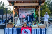 Tom Meier (in the middle), George Peet (on the left), Dave Gerber (on the right) - Melges 24 Worlds 2026 LTYC organizers 
