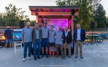 Dick Kalow of Mustang (USA 853) with Alec Kalow, Chris Stocke, Jonathan Goldsberry and Emory Williams - The best Rookie Owner at the Melges 24 Worlds 2026